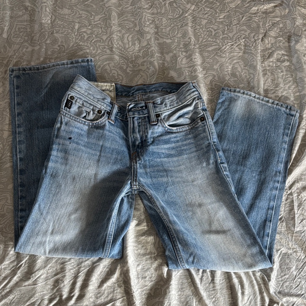 Light Blue Kids Straight Leg Jeans
